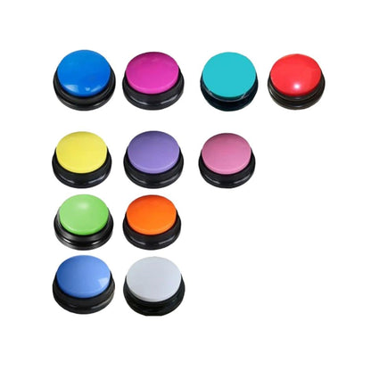 Différents coloris de nos buzzers pour chien