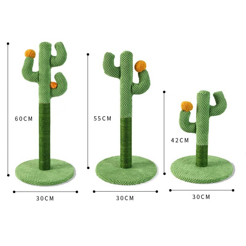 Griffoir pour chat en forme de cactus 42cm, 55cm et 60cm
