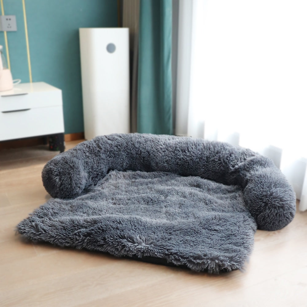 Canapé-lit pour chien gris foncé