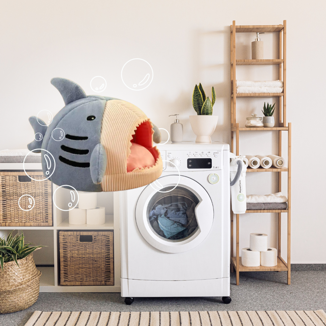 Lit en forme de requin lavable en machine