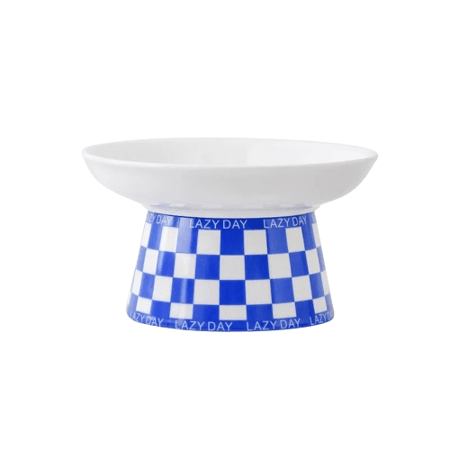Gamelle céramique design pour chat - Bleu Moyen