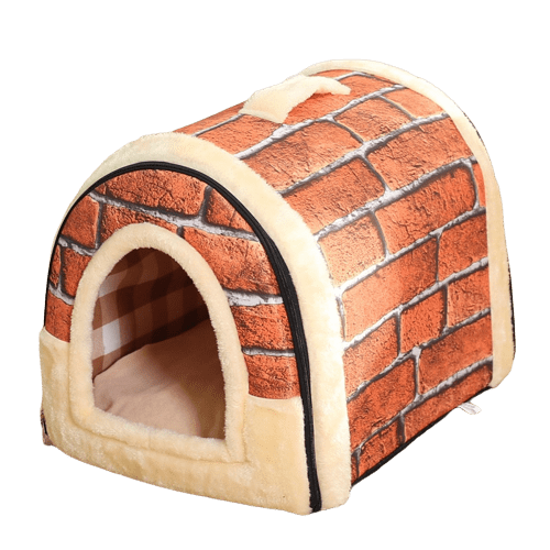 Niche d'intérieur pliable briques pour chat et chien