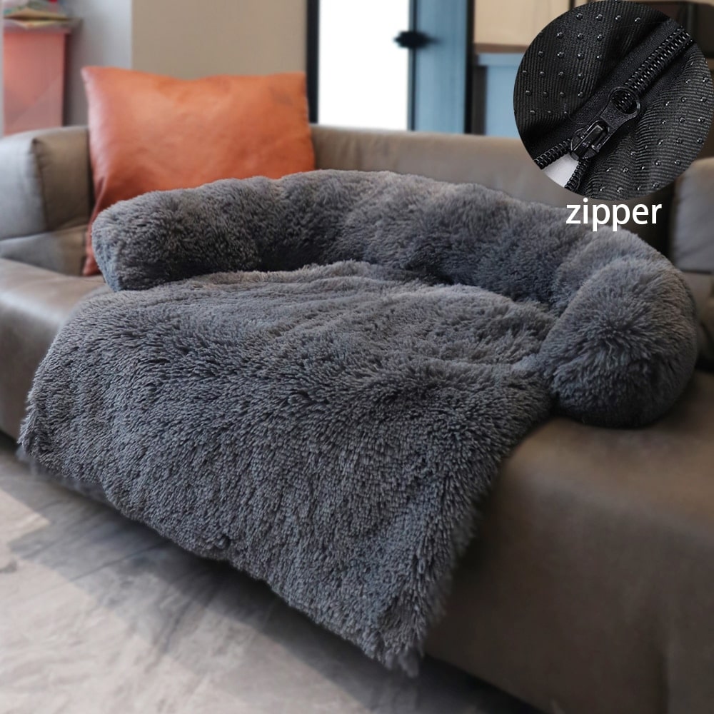 Canapé-lit pour chien gris foncé