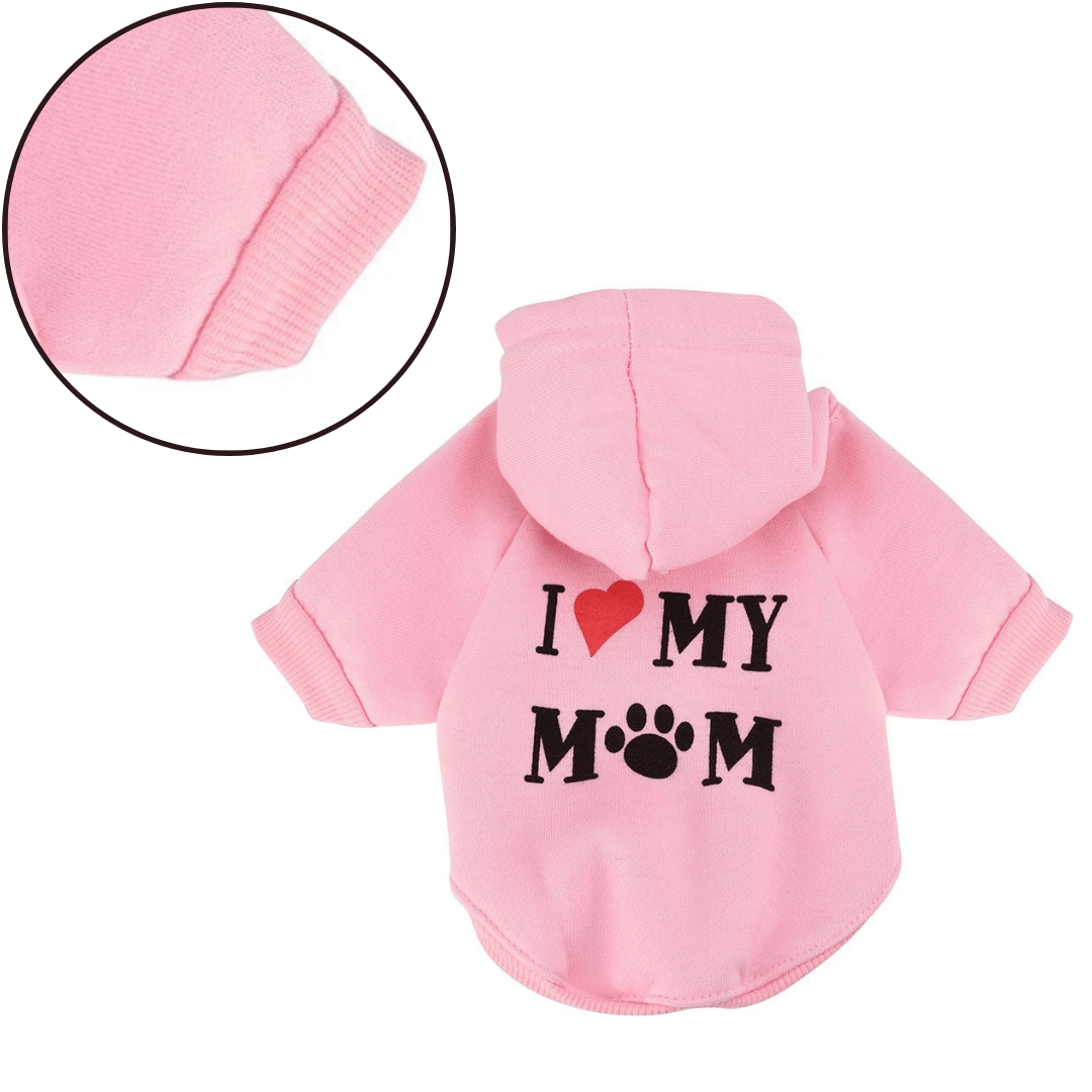 Pull "I Love My Mom" pour animaux