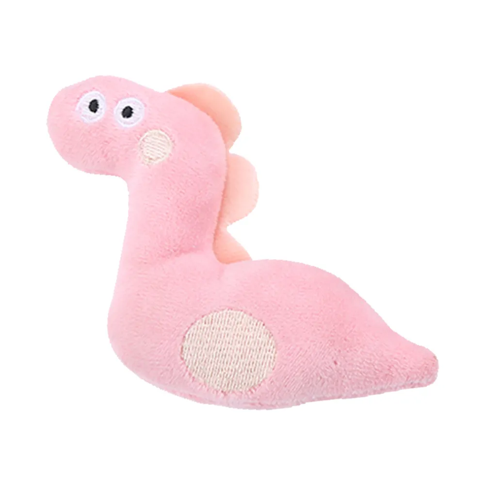 Mini peluches pour chat - Dino rose