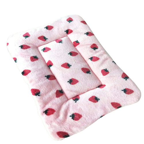 Tapis de couchage pour animaux - fraise