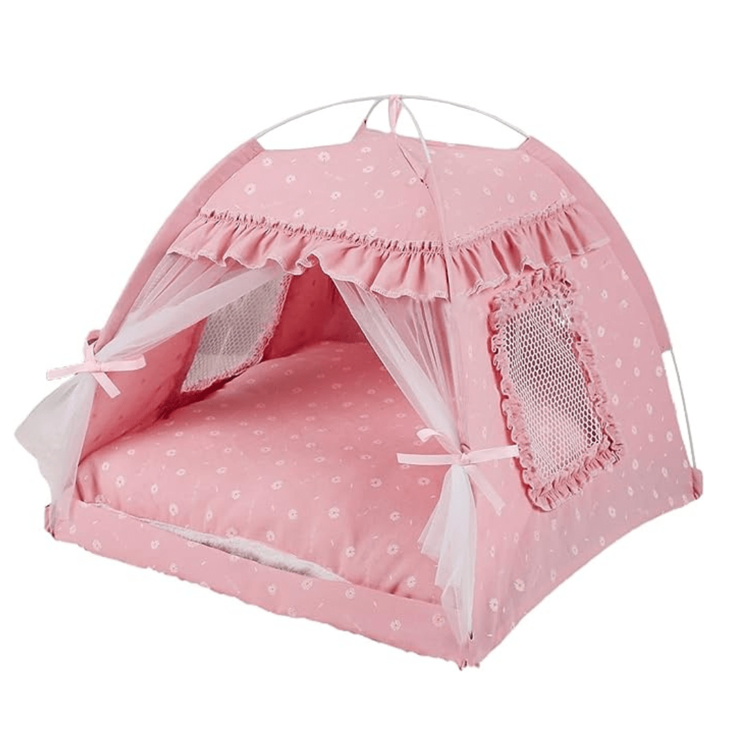 Petite tente pour chat - rose