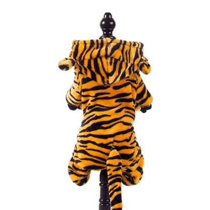 Dessus du pyjama tigre pour animaux