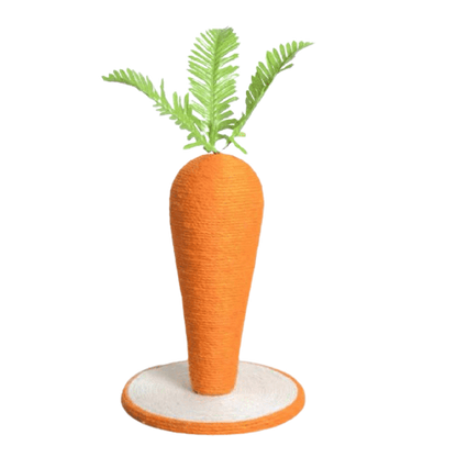 Griffoir pour chat en forme de carotte