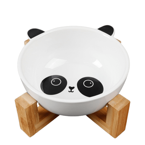 Bol en céramique panda pour animaux