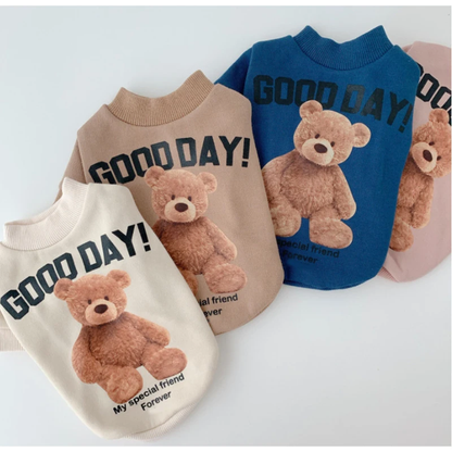 Bear™ : Pull à manches ours Good Day pour chien