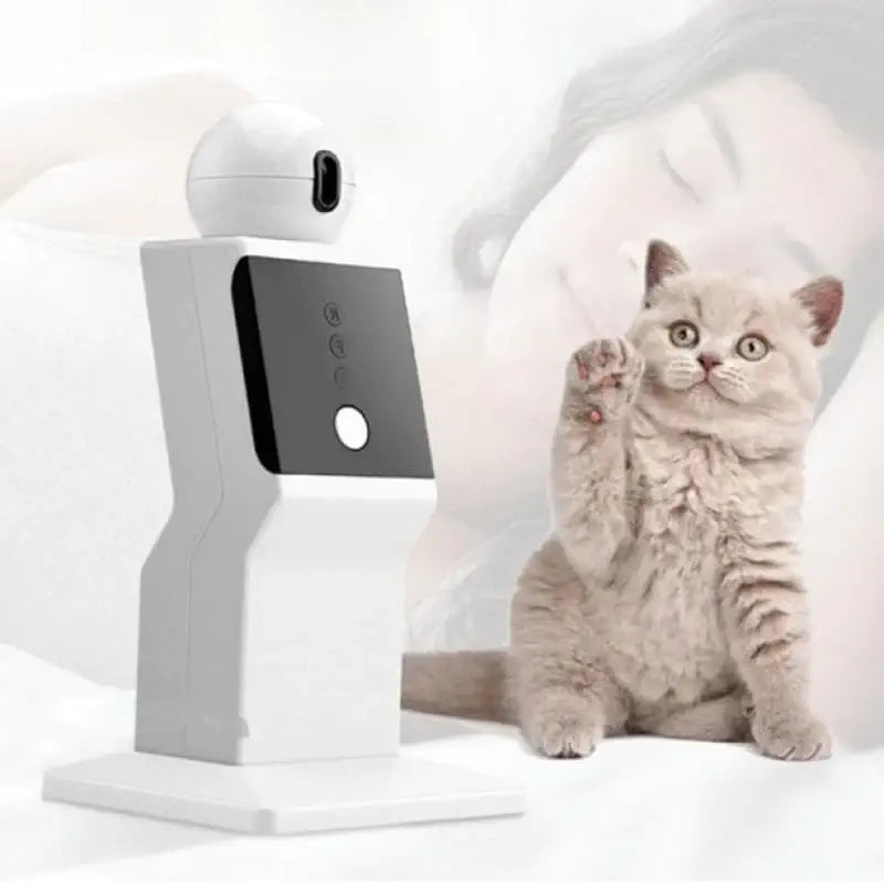 Laser automatique à mouvements aléatoires qui réduit l'ennuie chez les chats