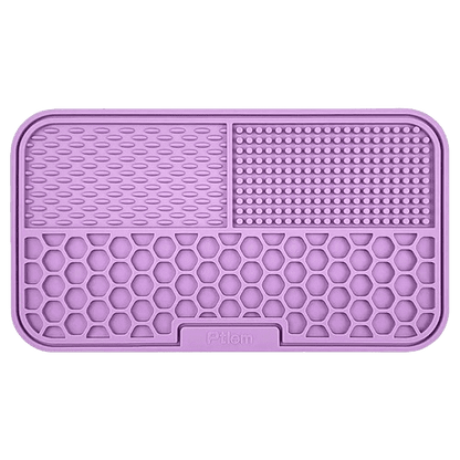 Tapis violet à lécher en silicone pour chien et chat