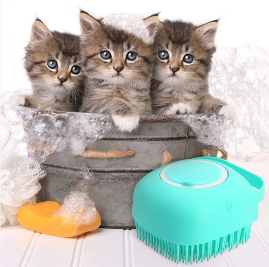 Brosse de bain pour chien et chat
