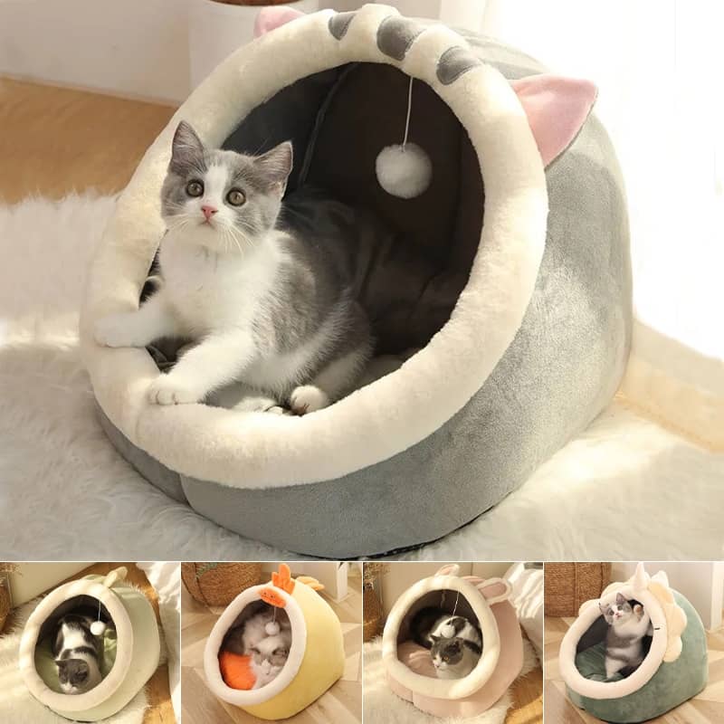 Différentes gammes du lit en forme d'animaux pour chat
