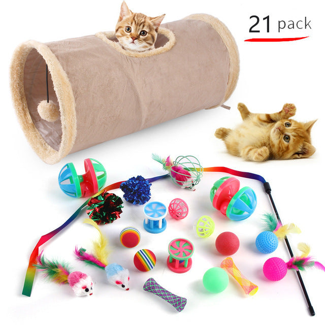 Lot de 21 jouets pour chat
