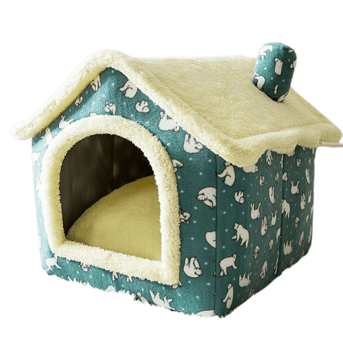 Lit en forme de maison pour chat